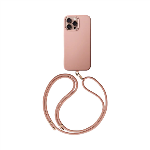 Чехол Coehl Creme MagSafe для iPhone 16 Pro Max с ремешком Pink