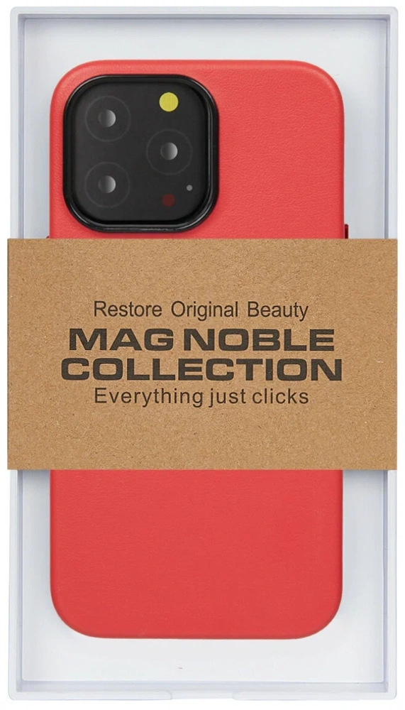 Чехол с MagSafe для iPhone 15 Pro Max MAG NOBLE COLLECTION, Red