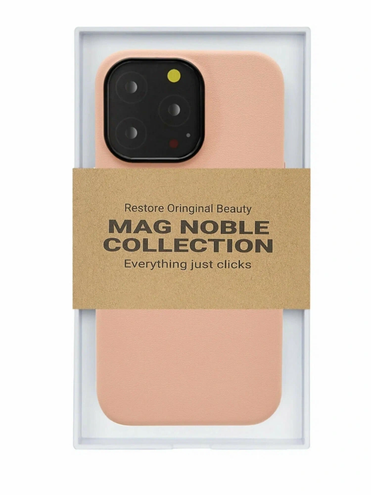 Чехол с MagSafe для iPhone 15 Pro MAG NOBLE COLLECTION, Peach