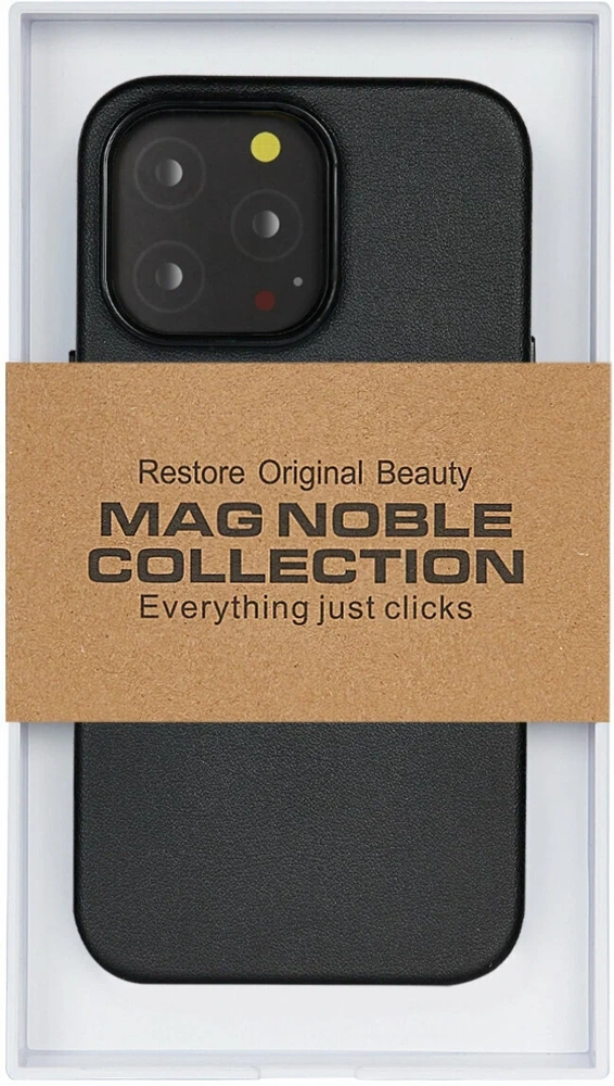 Чехол с MagSafe для iPhone 15 Pro MAG NOBLE COLLECTION, Black