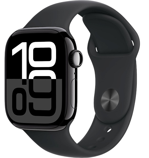 Apple Watch Series 10 + Sport Band Jet Black