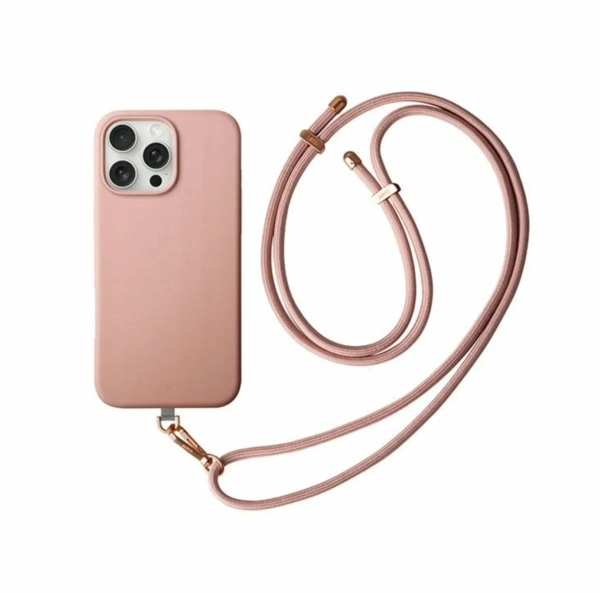 Чехол Coehl Creme MagSafe для iPhone 16 Pro Max с ремешком Pink