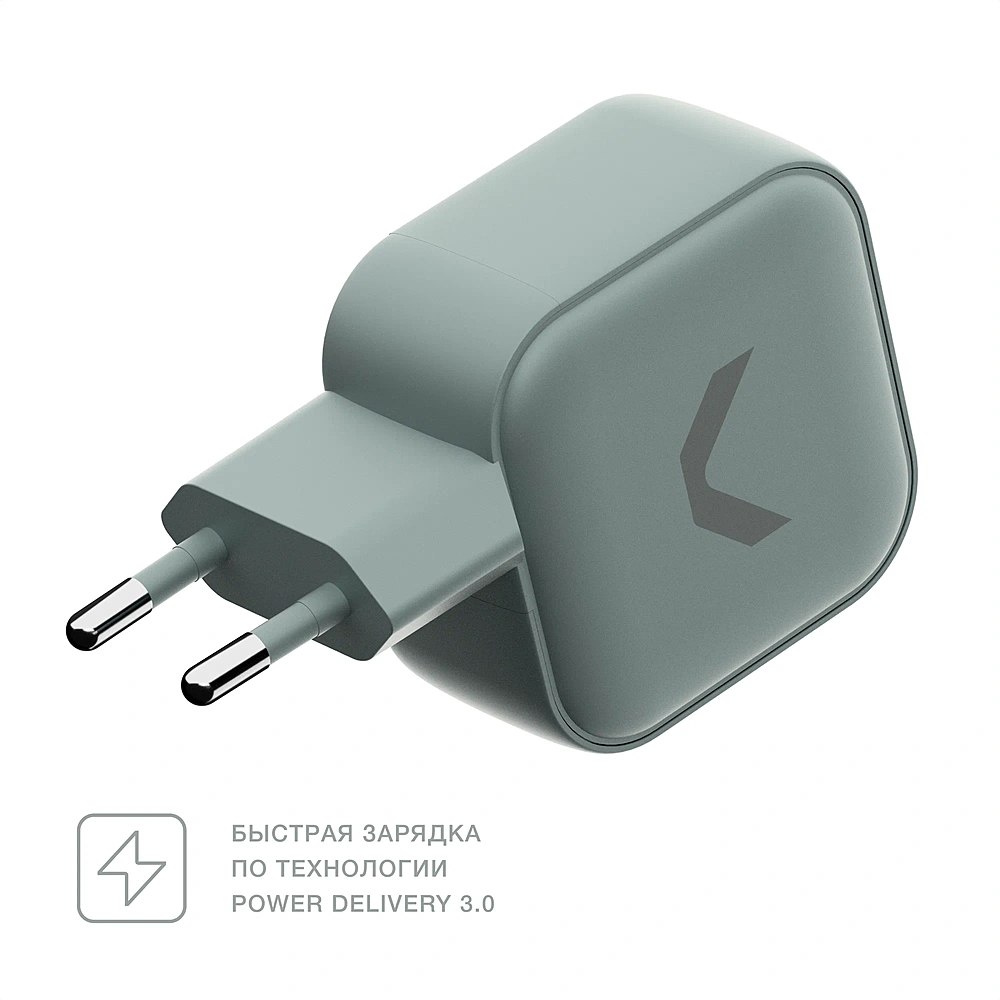 Адаптер питания Commo 65W, Dual USB-C + USB-A