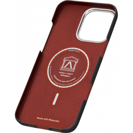 Чехол Pitaka Aries Tactile Woven Case для iPhone 16 Pro Max, NoProblemo