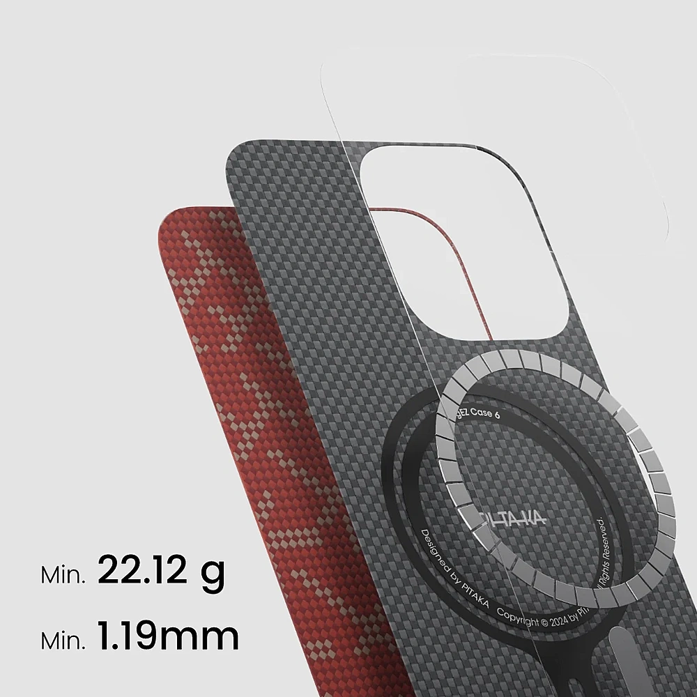 Чехол Pitaka Tactile Woven Monogram Case, для iPhone 16 Pro Max